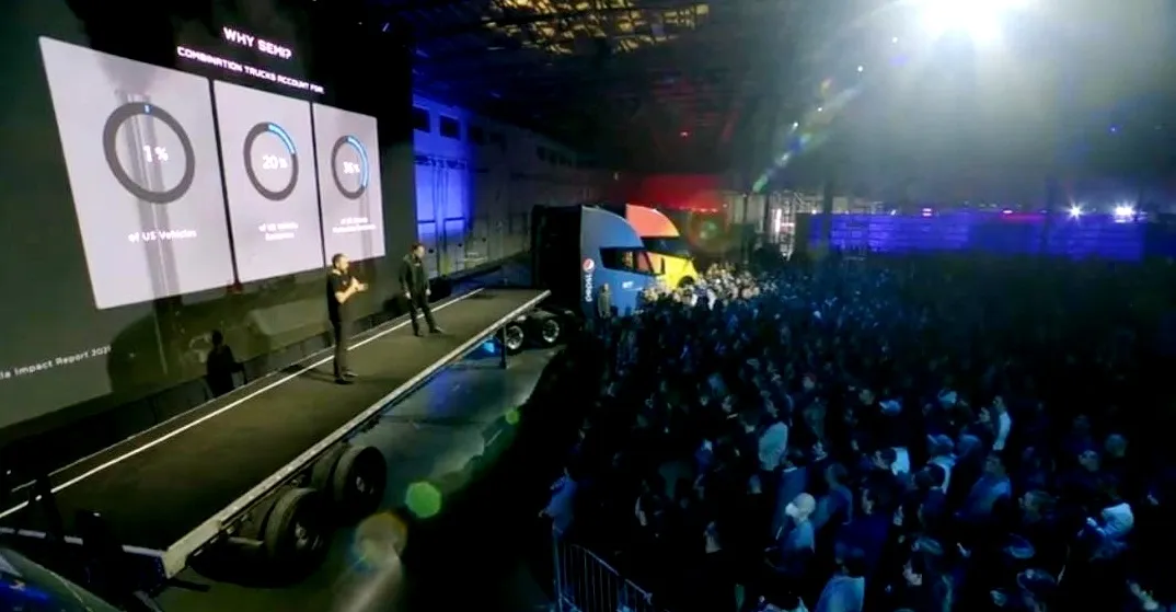 Tesla Launches Electric Semi Trucks